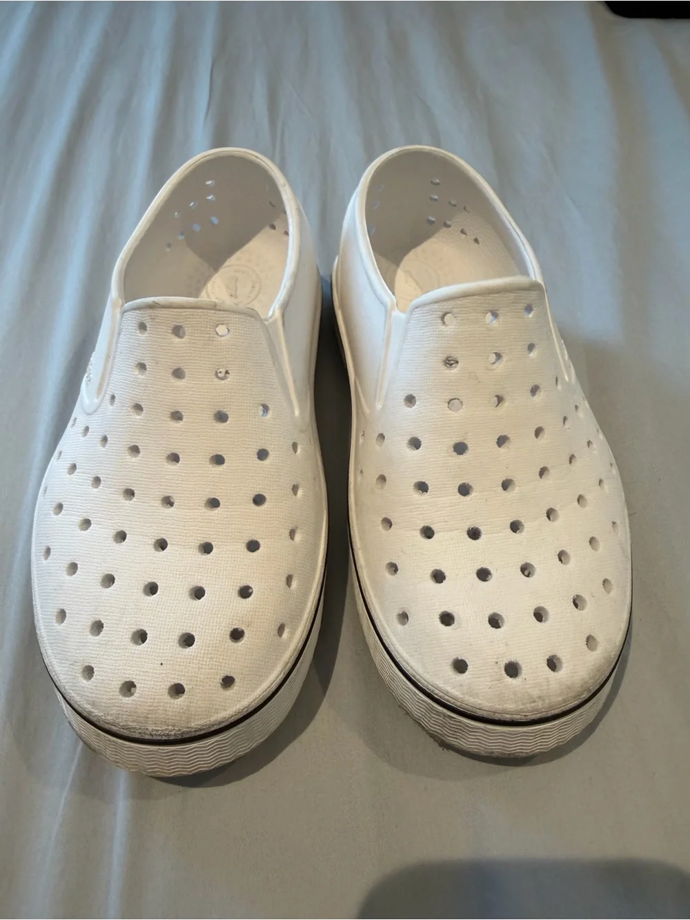 Native White Miles Slip-On Kids Shoe